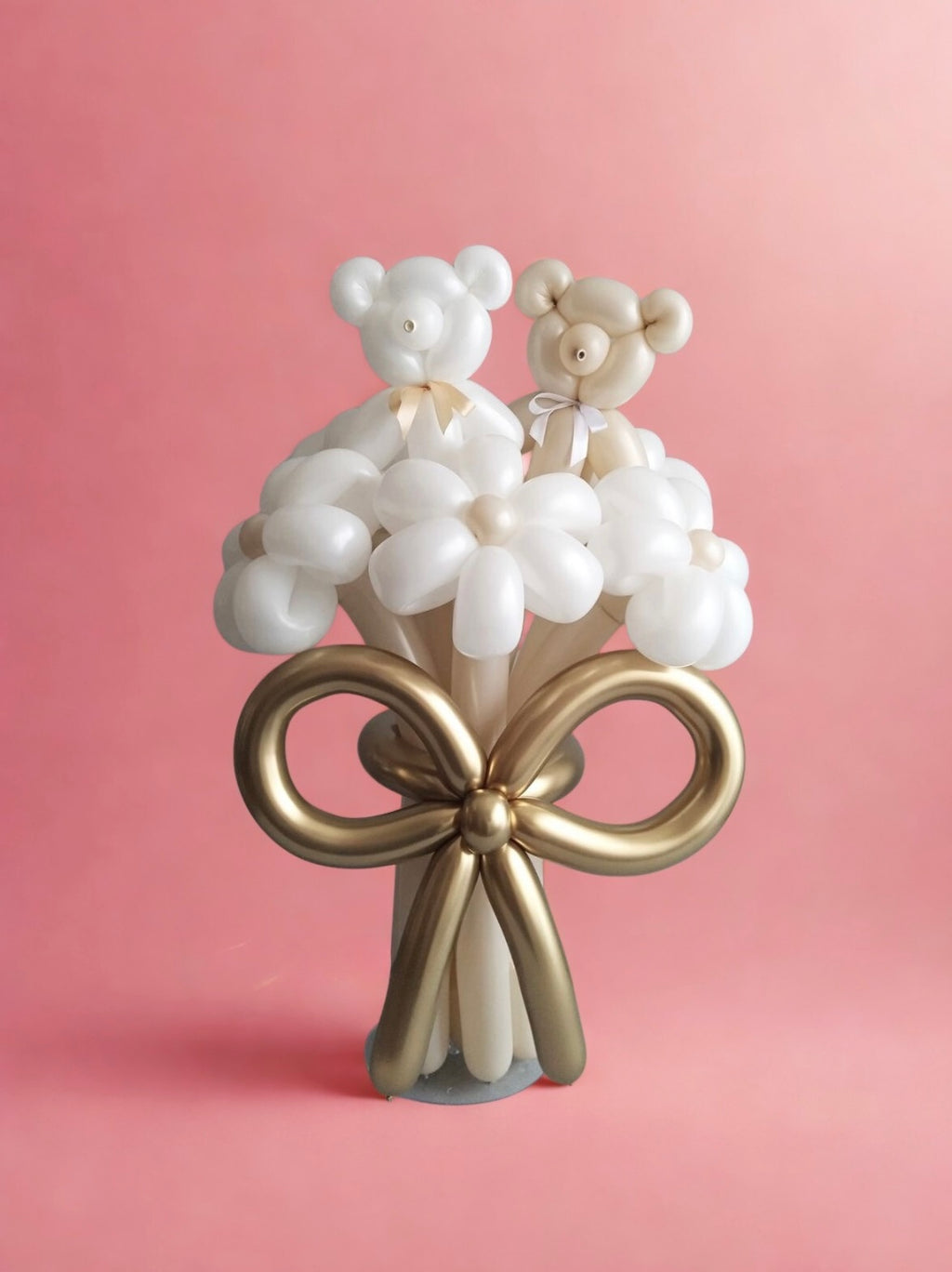 Balloon Teddy and Flowers