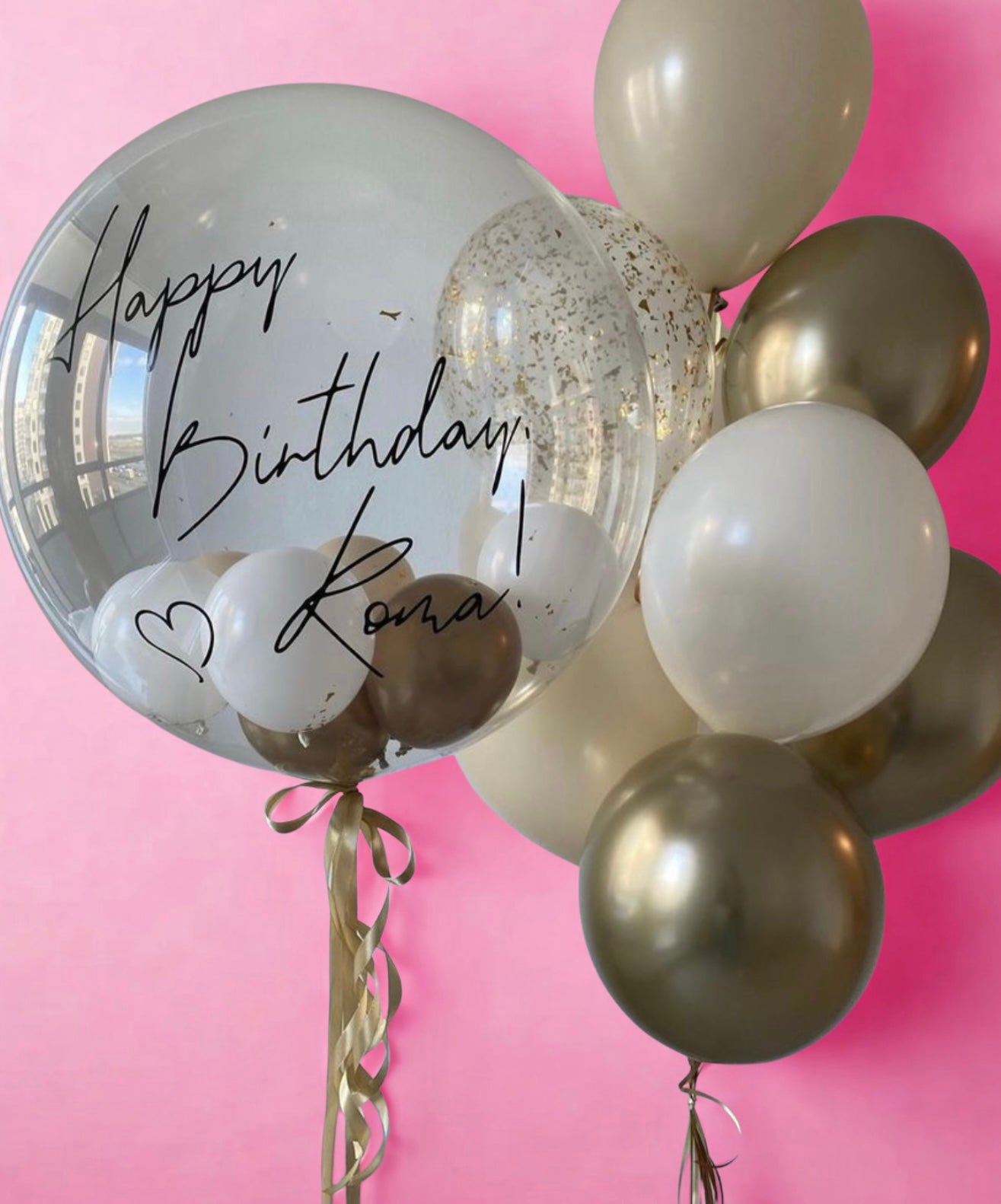 Birthday Balloon Gold