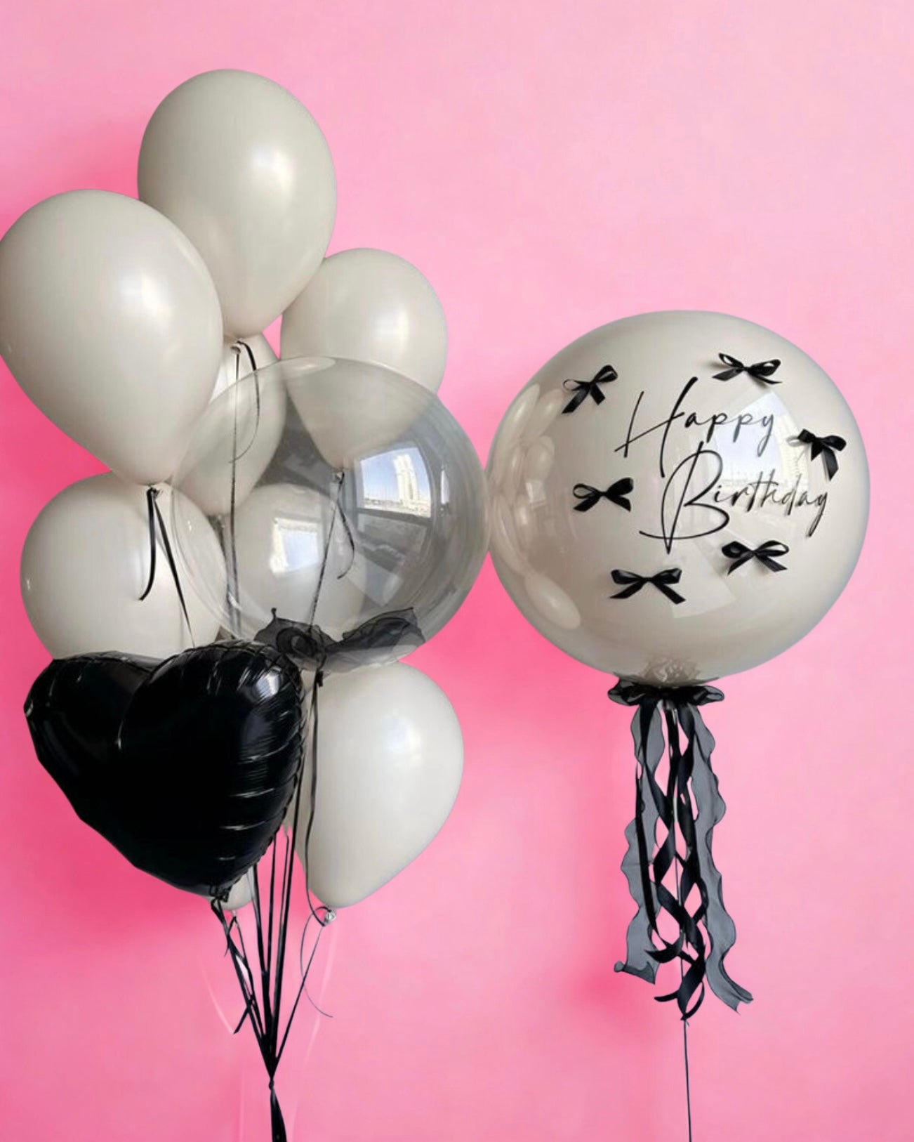 Birthday Balloon Black