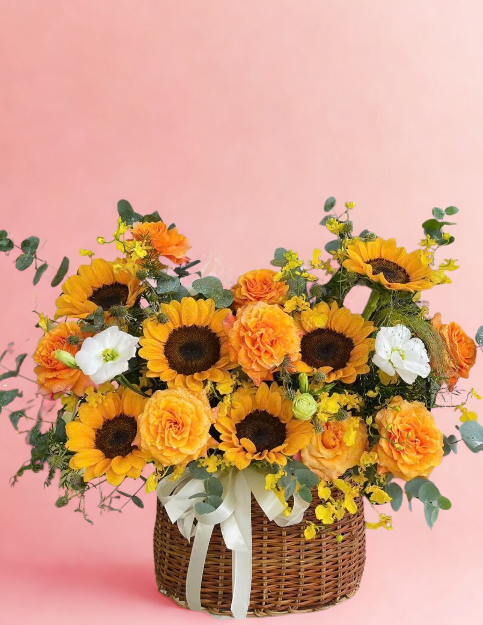Sunflowers Basket