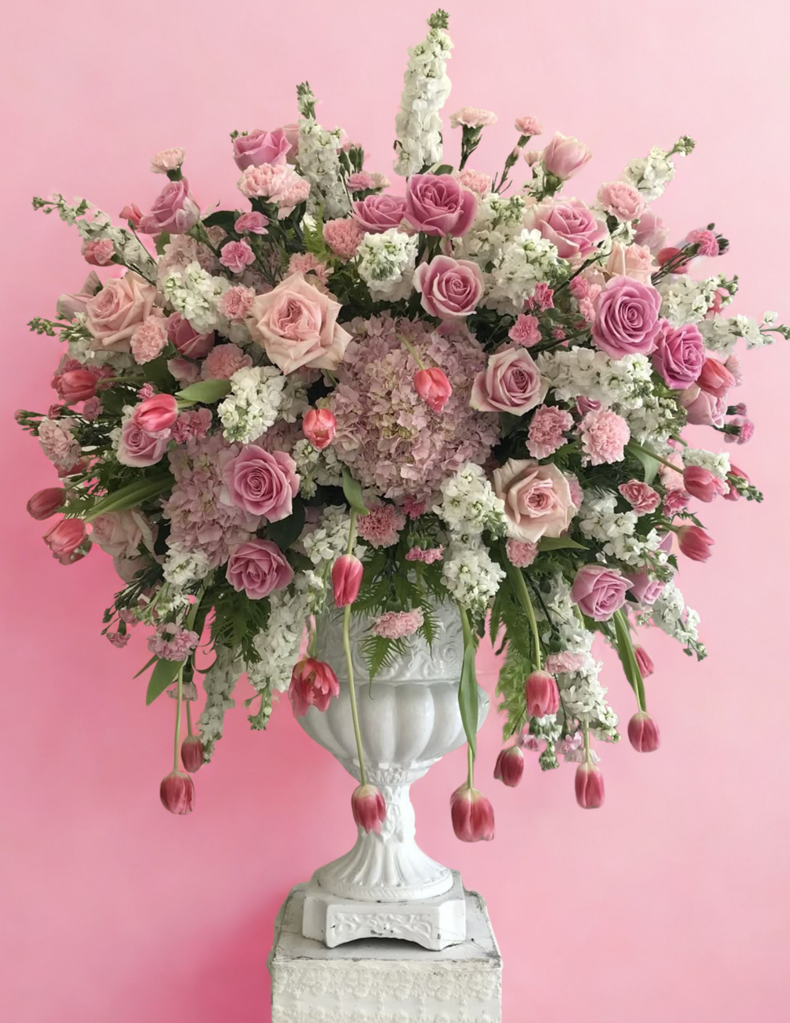 Large garden floral pink