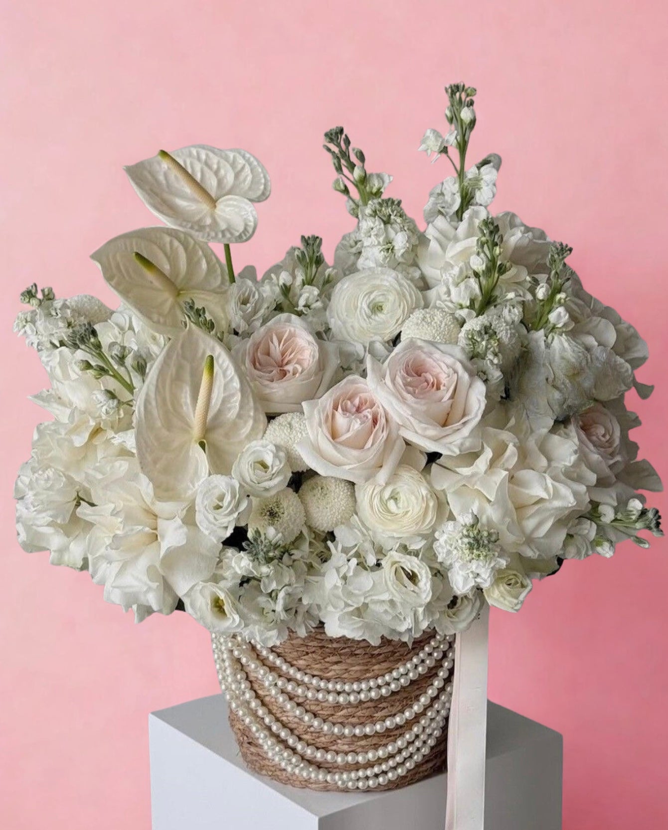 Whites Floral Basket