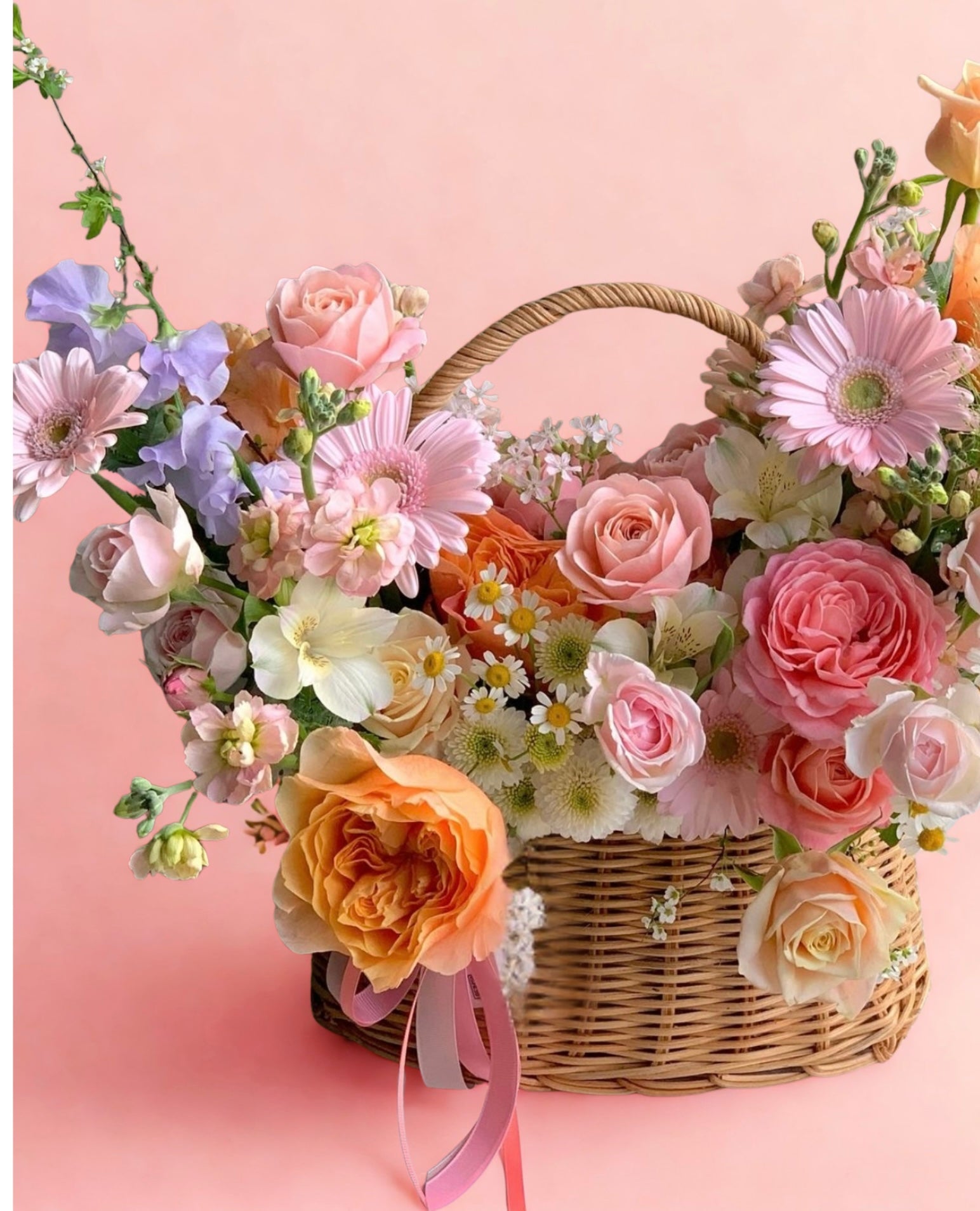 Pastels Basket